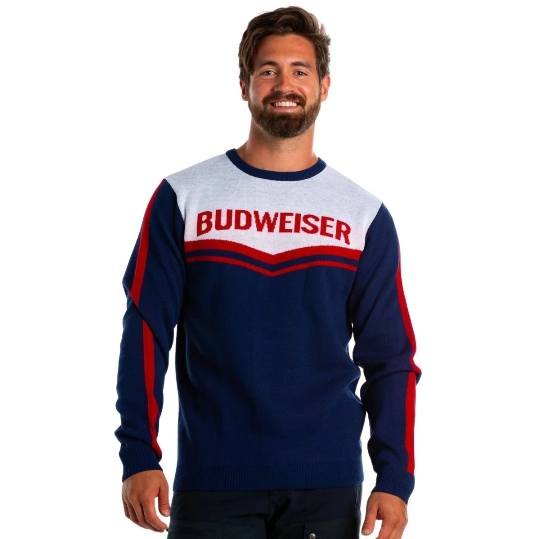 Budweiser Unisex Retro Knitted Ski Sweater - Image 3