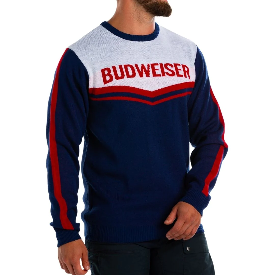 Budweiser Unisex Retro Knitted Ski Sweater - Image 5