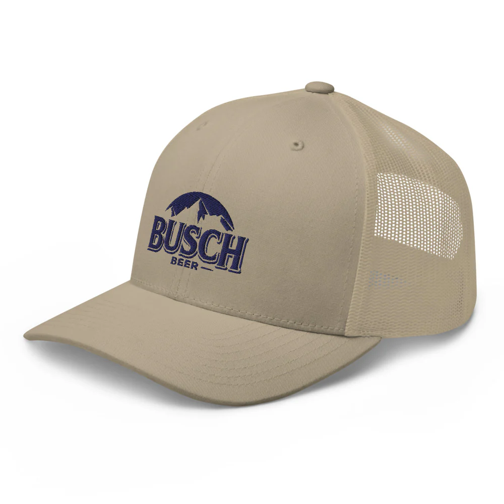 Busch Navy Embroidery Trucker Cap - Image 10