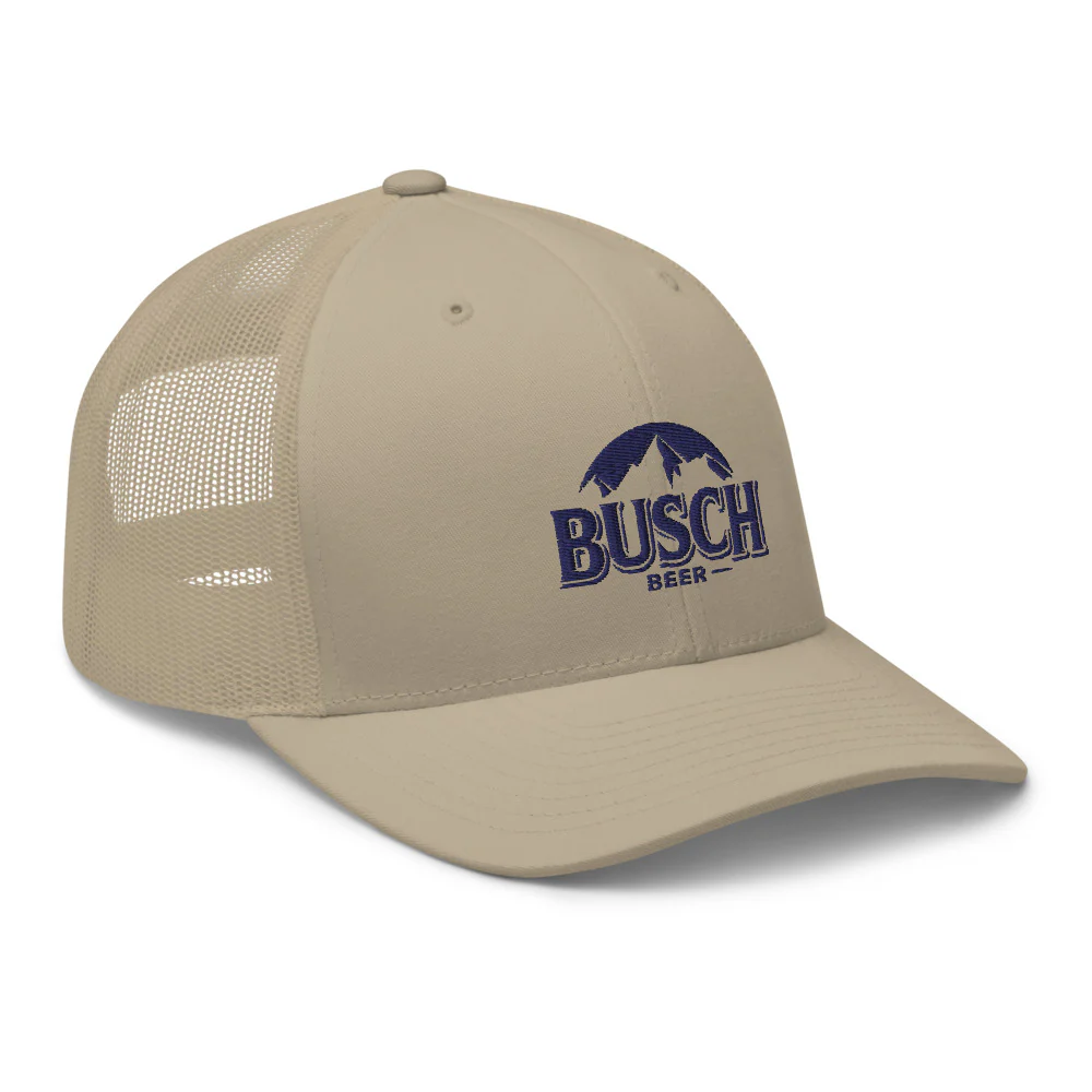 Busch Navy Embroidery Trucker Cap - Image 12