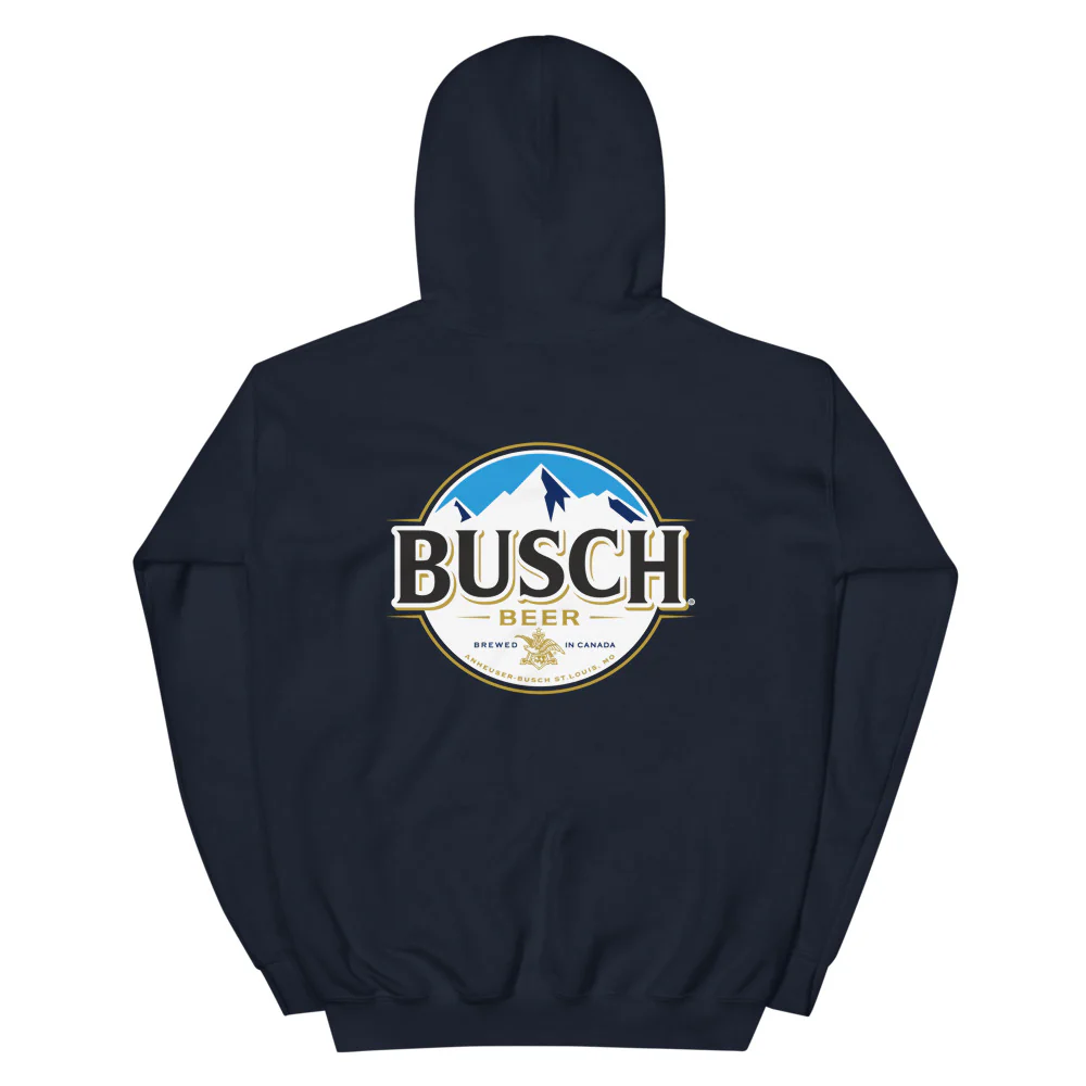 Busch Navy Hoodie with Back Logo - Image 3