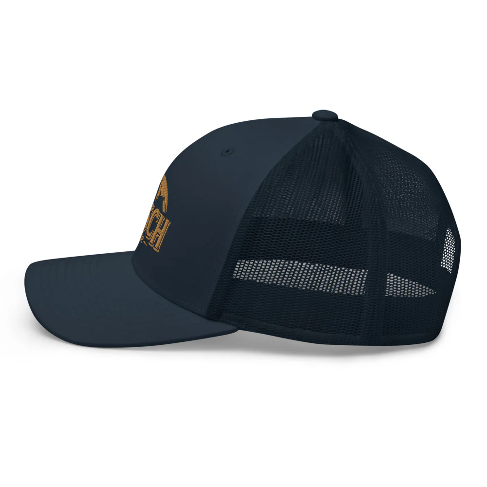 Busch Navy and Khaki Embroidered Trucker Cap - Image 4