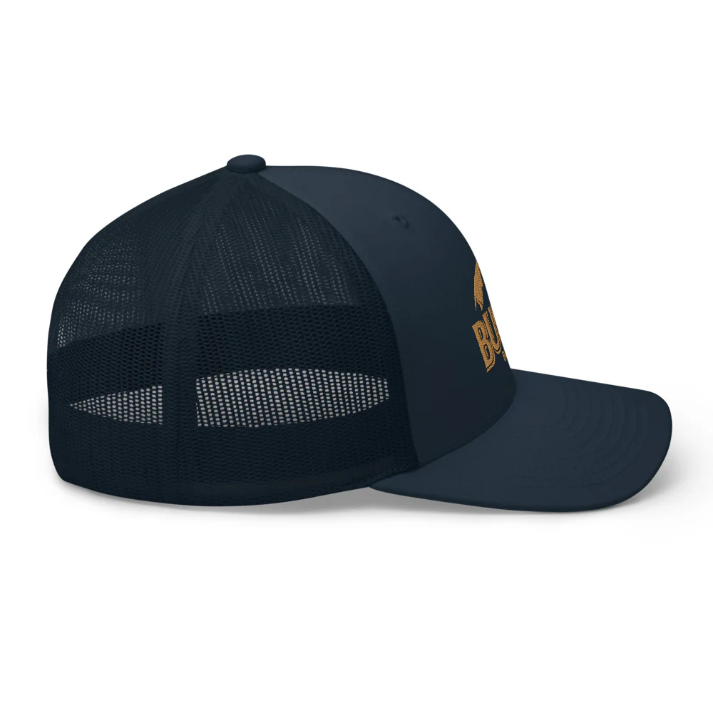Busch Navy and Khaki Embroidered Trucker Cap - Image 6
